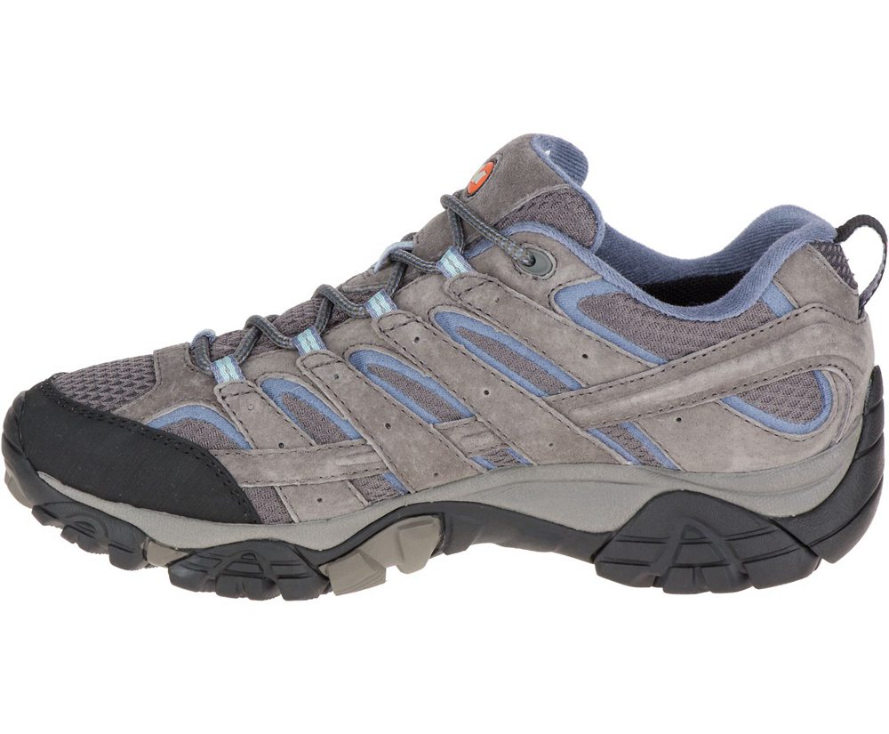 Merrell Hiking Shoes Grey - Moab 2 Waterproof - Womens 49NAKOZBY